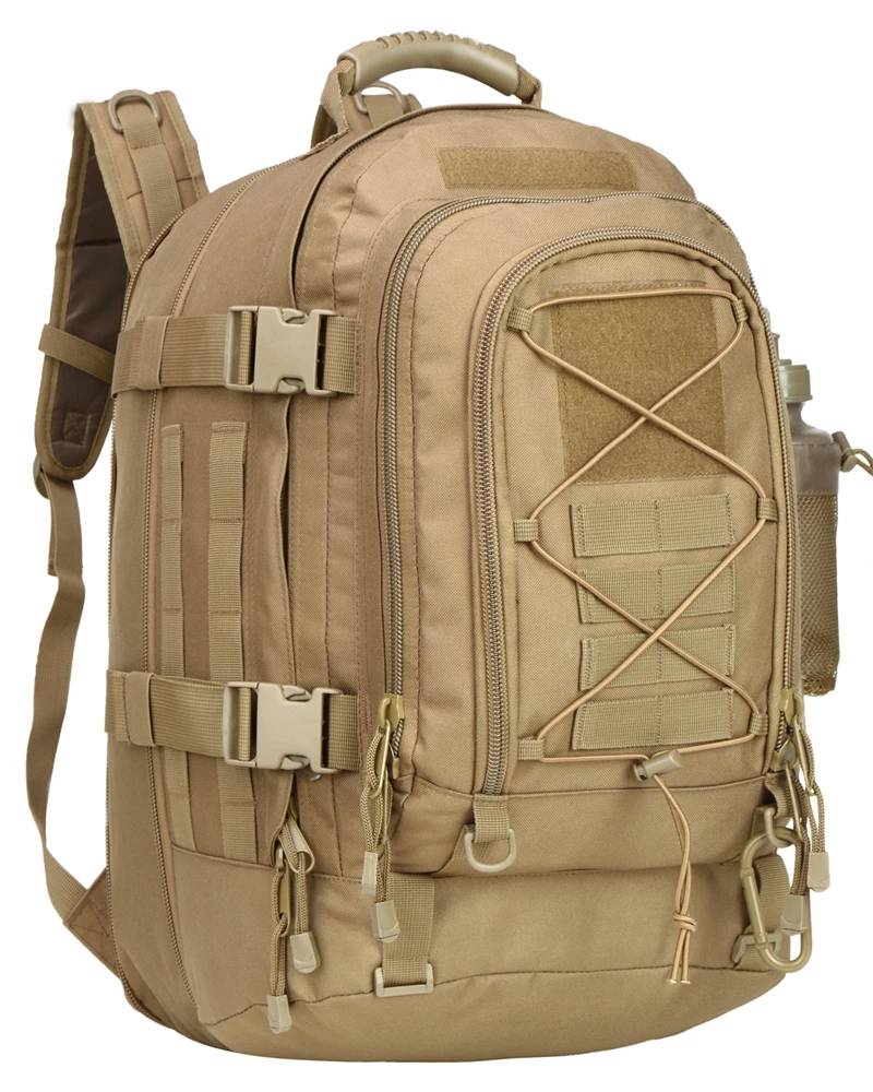 

US dispatch Hiking Expandable 39L-60L portable should bag sport Military Tactical Backpack military tactical backpack, Coyote