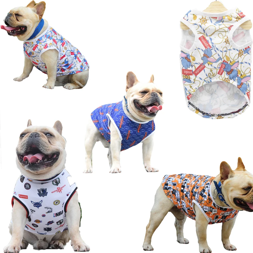 

Wholesale OEM Printed Pet Dog Vest Luxury Cotton Dog Shirts