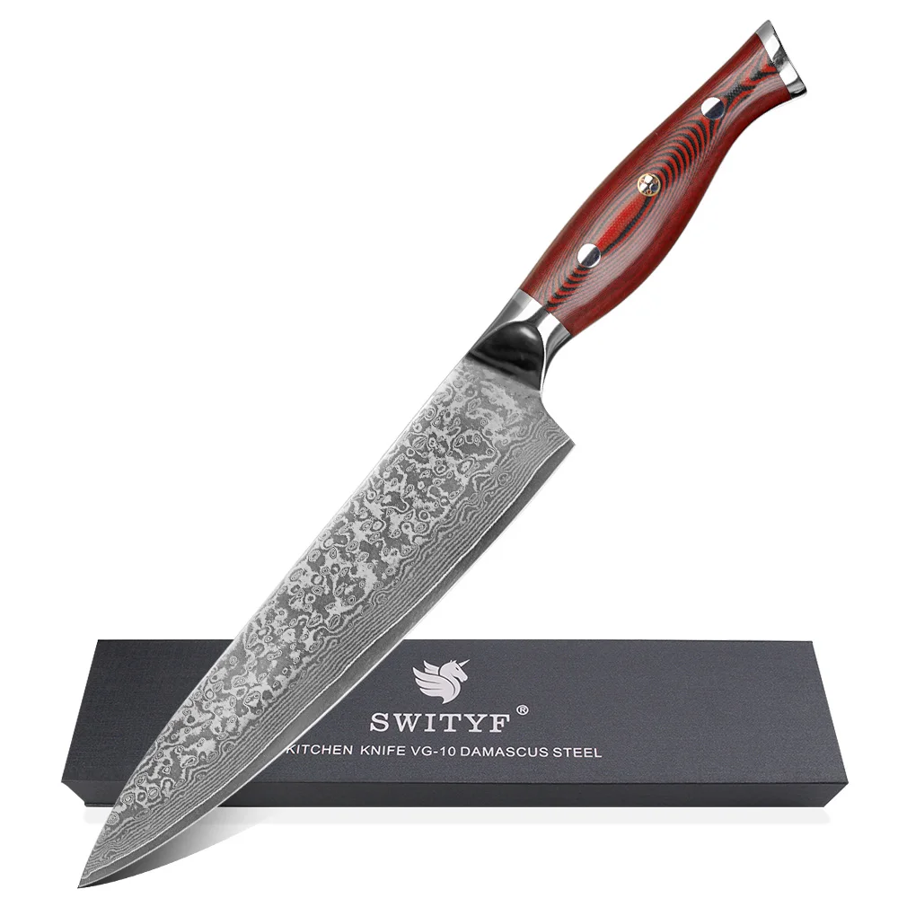 

Chinese premium vg-10 Damascus steel 8 inch chef knife