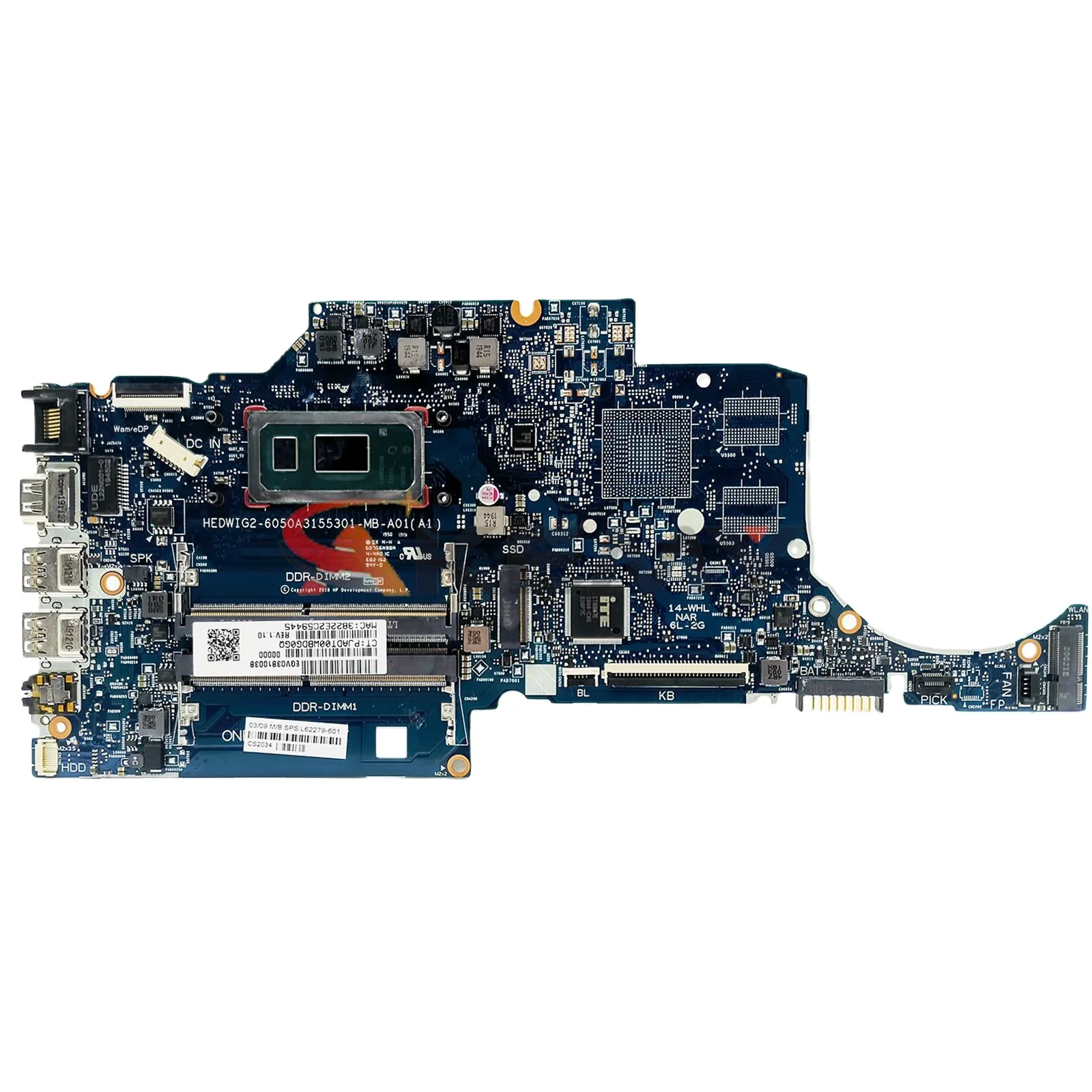 

6050A3155301-MB-A01 For HP Pavilion 14S-CF 14-CF Laptop Motherboard With i3-8145U I5-8265U CPU UMA L38212-601 100% Fully Tested