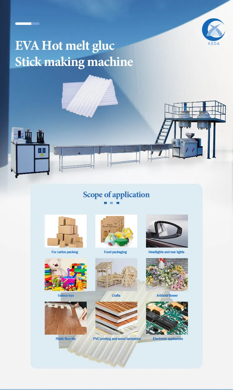 Hot Melt Glue Stick Production Line Hot Melt Glue Sticks Making Machine