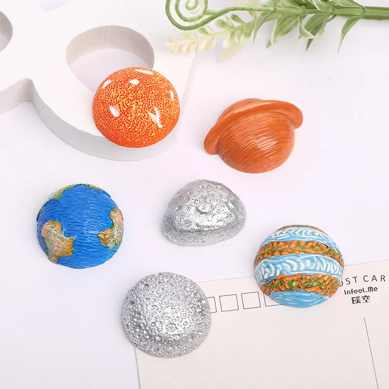 

yiwu wintop hot sale space universe series earth meteorites design flat back resin cabochon charms