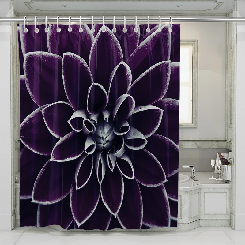 

Factory customized digital printing creative peach skin shower curtain