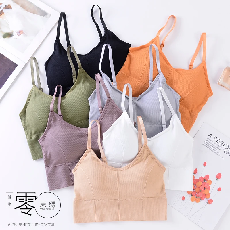 

High end chest lifting and anti sagging yoga sports bottoming sexy suspender bra