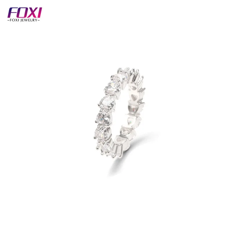 

Valentine's Gift Jewelry 18k Gold Plated Bling CZ Diamond Heart Shaped Stackable Finger Rings For Women 2020