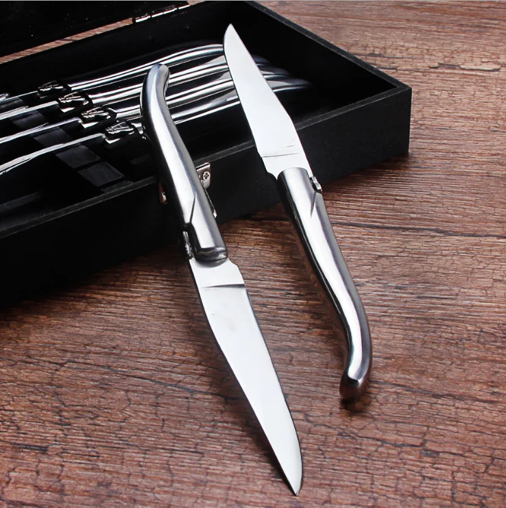 

Best Seller 4.5 inch OEM Serrated Blade Stainless Steel Tableware Cutlery Steak Knife Set