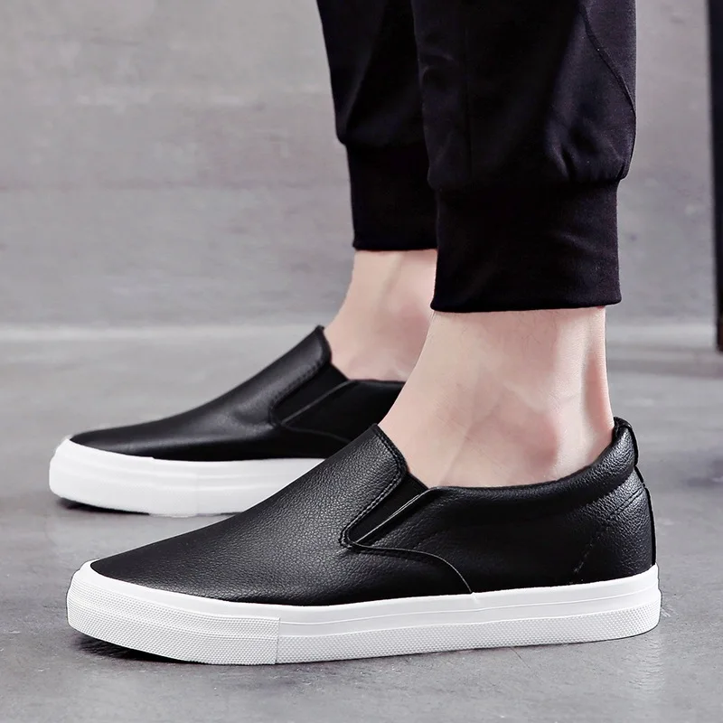 

2021 New Arrival Spring Summer Men Shoes PU Leather Youth Low Top Shoe Comfortable Casual Comfort Flat Loafers