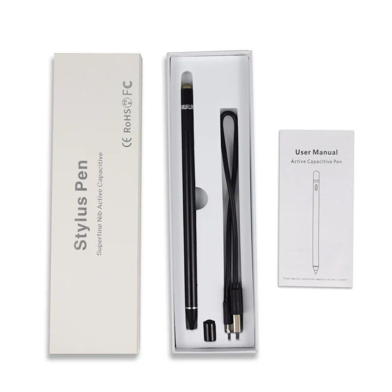 

BDD Touch Screen Stylus Pencil For iPad Pro 9.7/Pro 10.5/Pro 11/Pro 12.9/ipad 6th, Black white