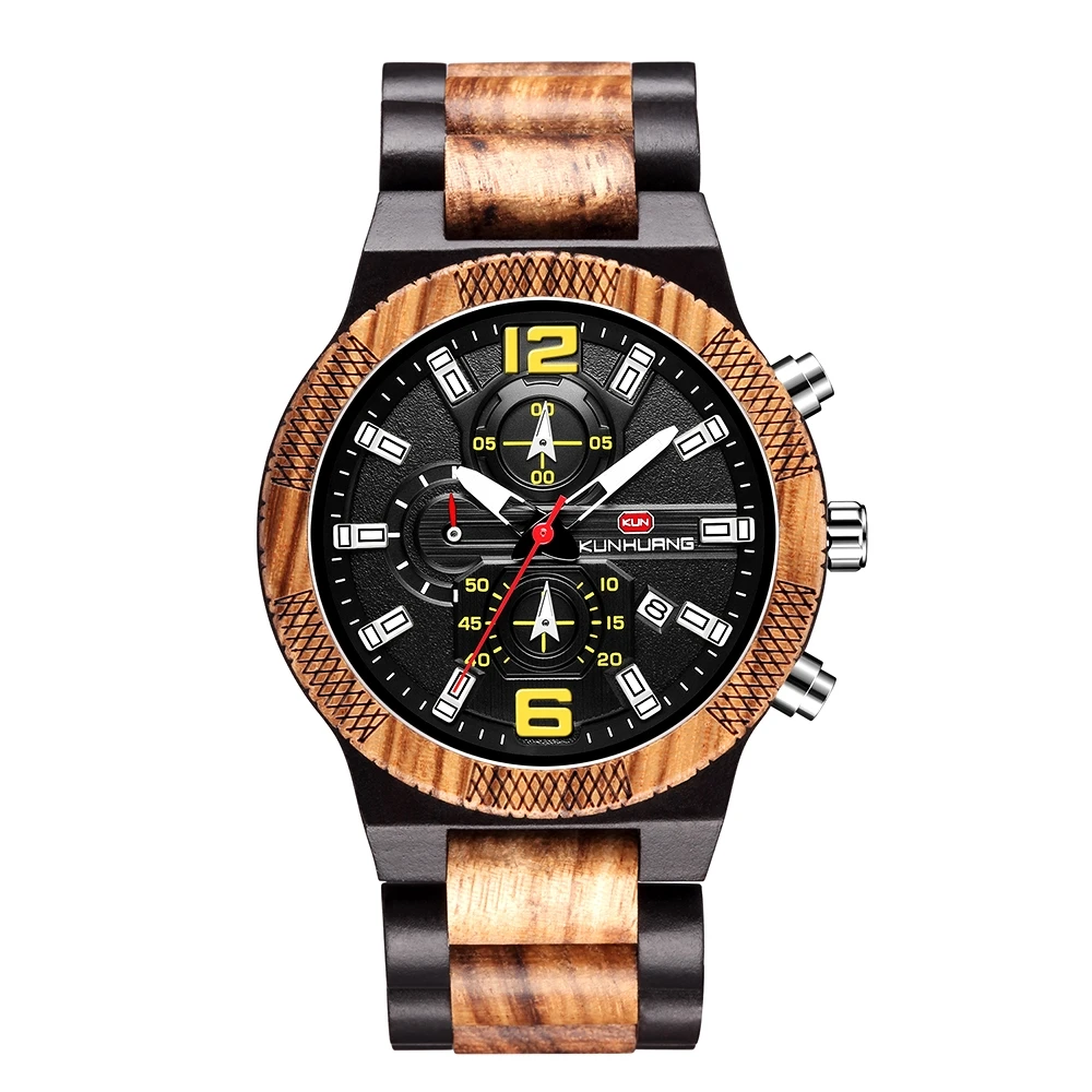 

Custom Logo Supported Men Luxury Wood Watch Wood Wrist Watches