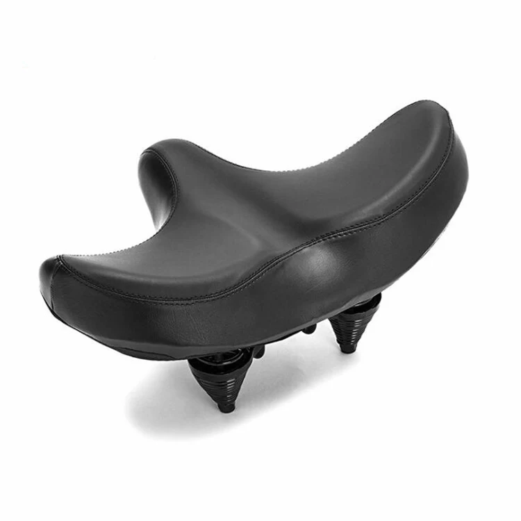 

Comfortable Pu Leather Ordinary Bicycle Waterproof Aircraft Seat Vintage Bicycle Saddle, Picture shows