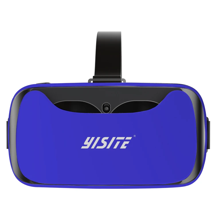 

High Quality Elastic Nylon Tape 3D Video Glasses Virtual Reality Headset VR Glass 38mm(diameter) Blue Biconvex Mirror 96 Degree