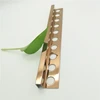 SUS 304 stainless steel matt gold irregular flexible metal trim strip install instruction