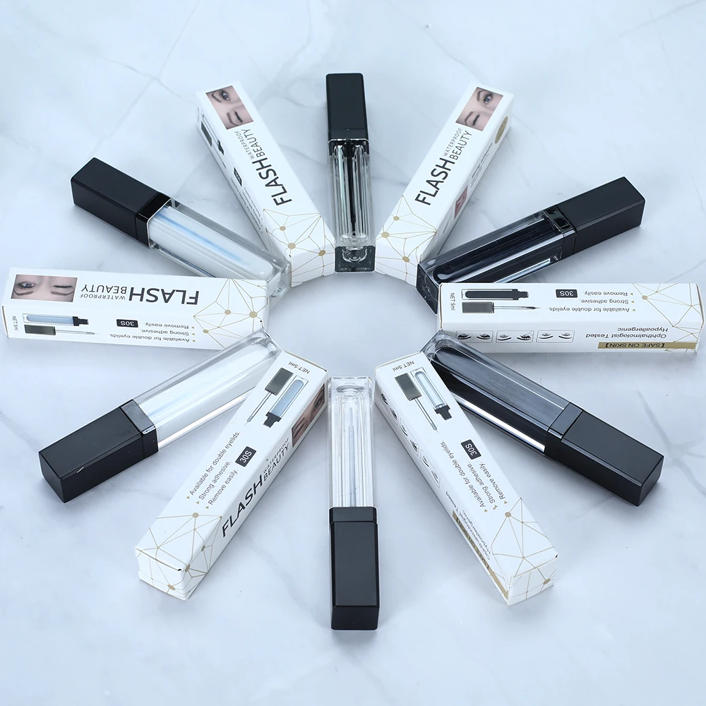 

Quality Waterproof Fast Drying 10ml Eyelash Glue Custom False Eyelashes Glue Private Label Eyelash Glue