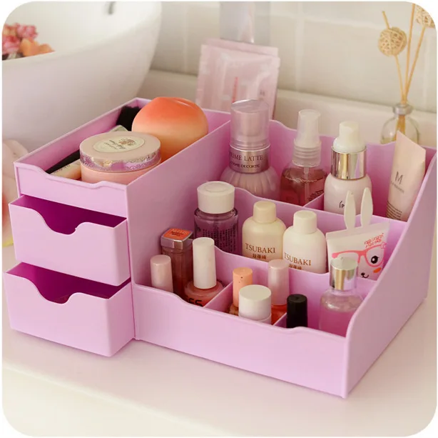 

Creative Multifunctional Drawer Cosmetic Case Jewelry Storage Box Plastic Desktop Sundries Storage Box