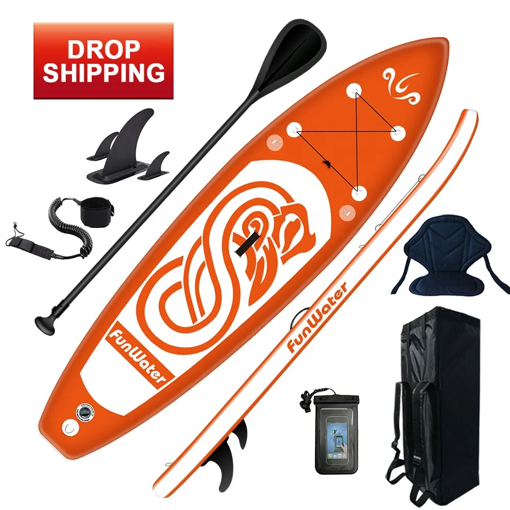

FUNWATER drop shipping sup paddle board wholesale sup boards buy stand up paddle board sup surfboard sup paddle, Blue,orange