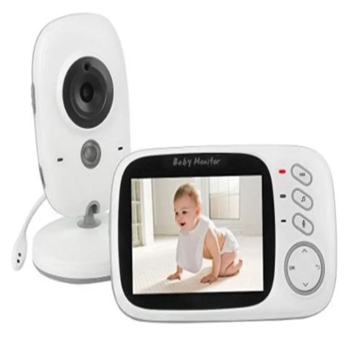 

2019 wireless digital twoway talk video baby monitor VB603 camera, White