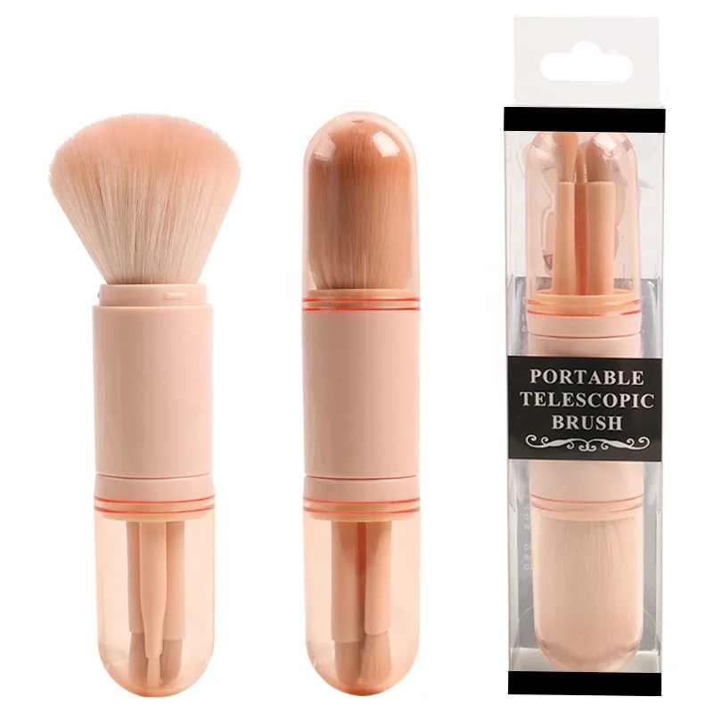 

Portable Telescopic Makeup Brush 4 in 1 Eye Makeup Brush, Pics