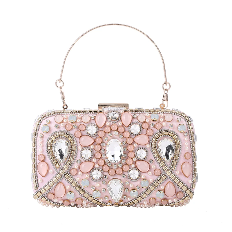

2022 Diamond Inset Color Dinner Bag European Fashion Hot Style Large Capacity Mobile Phone Wallet Light Luxury Evening Bag, Accept customized