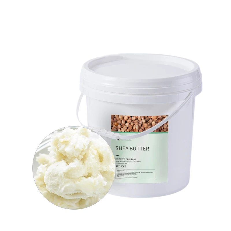 

All Skin Nourishing Body Butter 100% Refined Ivory Flavorless Raw Shea butter kg bag Drum