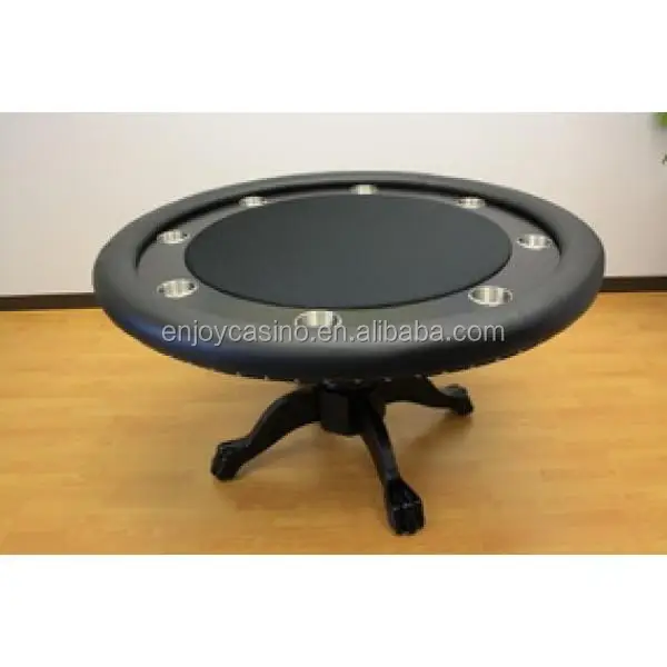 Luxury 52 Inch Professional Round Poker Table With Solid Wooden Leg Buy Luxury 52 Inch
