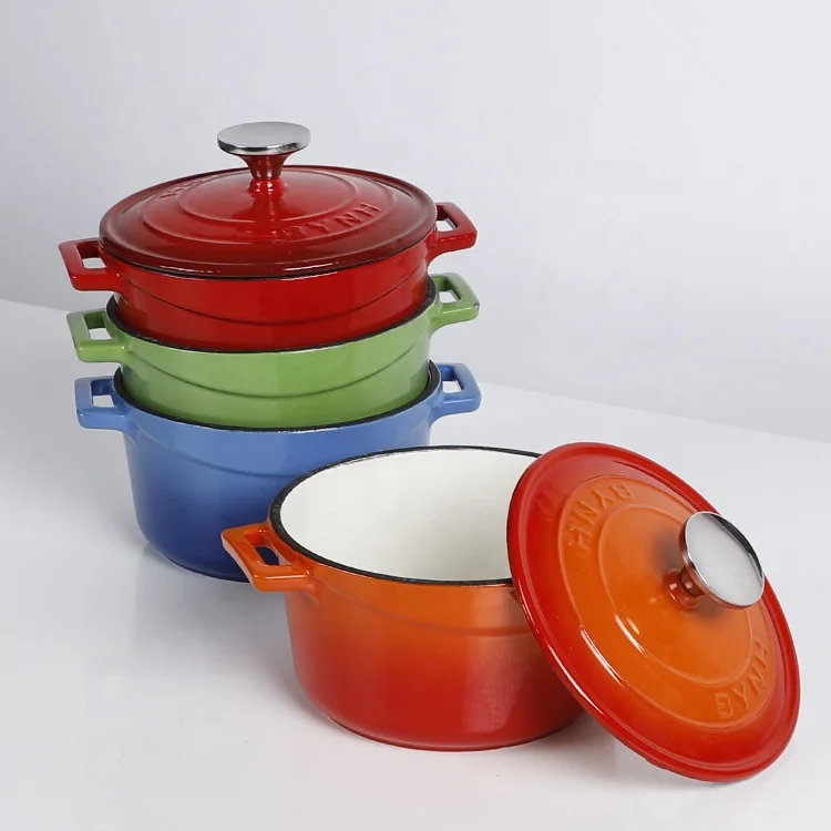 

High quality Kitchen Cookware Sets For Restaurant Not Stick Cooking Pot For Kitchen Enamel Cookware, Customized color