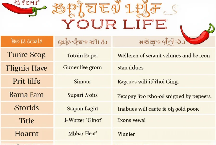 Chili Heat Scale Comparison