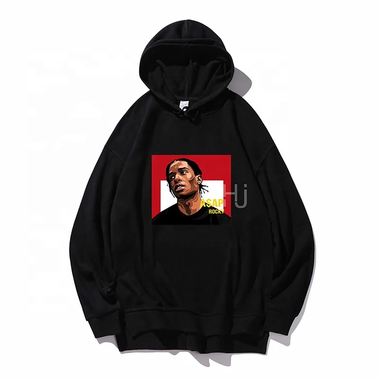 

Wholesale High Quality Autumn Pullover Cotton Printing asap rocky Hoodie Custom graphic oversized Sweatshirt and Hoodies, As picture show