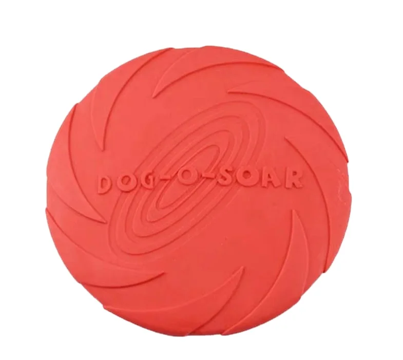 

2021 Style dog toy flying disc rubber flying plate dog flying disc for dogs