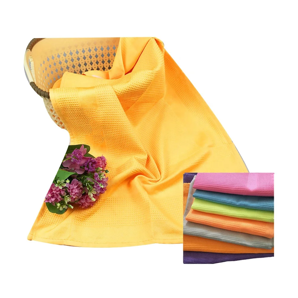 

16"X24" 200Gsm Waffle Weave Microfiber Car Wash Towel 40X60Cm Microfibre Cleaning Cloth