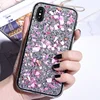 Beautiful Landscape River Flower Stones Diamond Mobile Case For Iphone 7plus