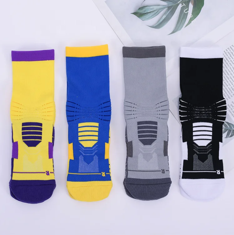 

Basketball Socks for Boys, Girls,Athletic Crew Socks High Quality thick towel soles sport socks, Multi color