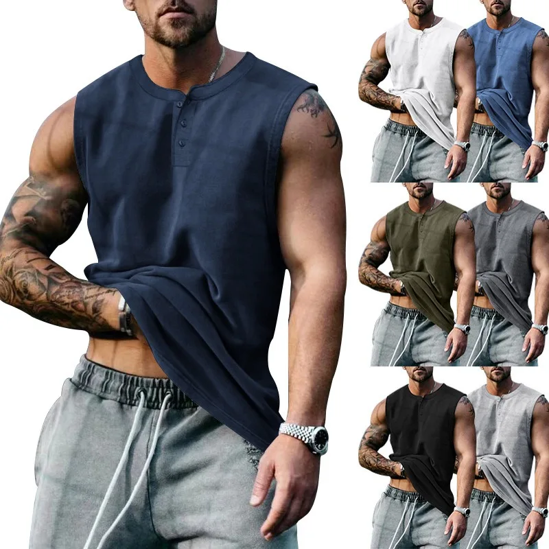 Slim Summer Sleeveless Shirt Belt