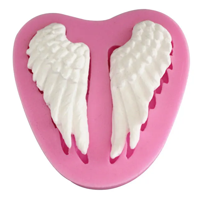 

Custom wings shape silicone chocolate bar mold tray fondant candy tools, Pink