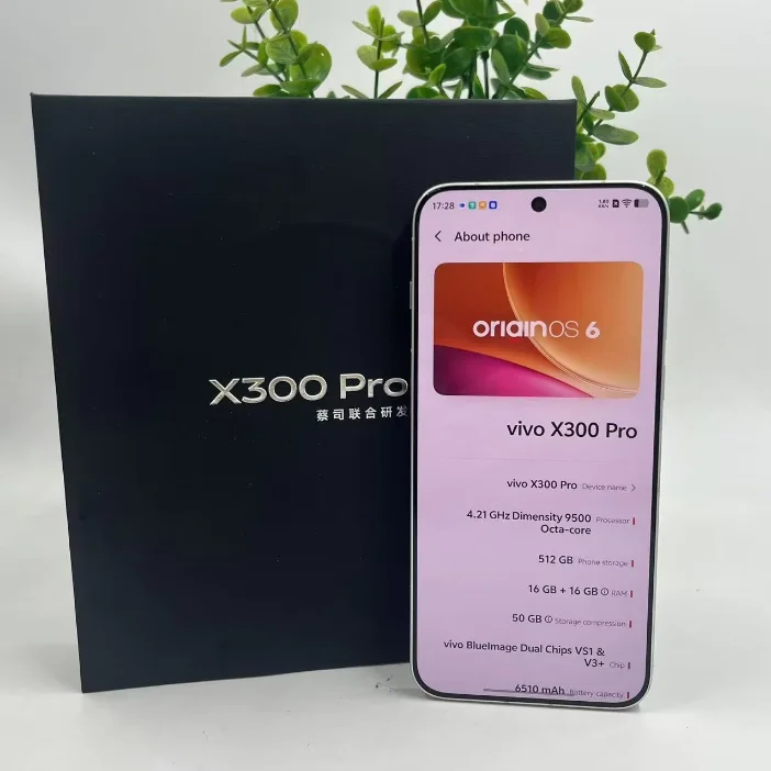 Used Original vivo X300 Pro 5G Smartphone Dimensity 9500 6.78 Inch 200MP Zeiss Camera 16GB 512GB Unlocked Wholesale