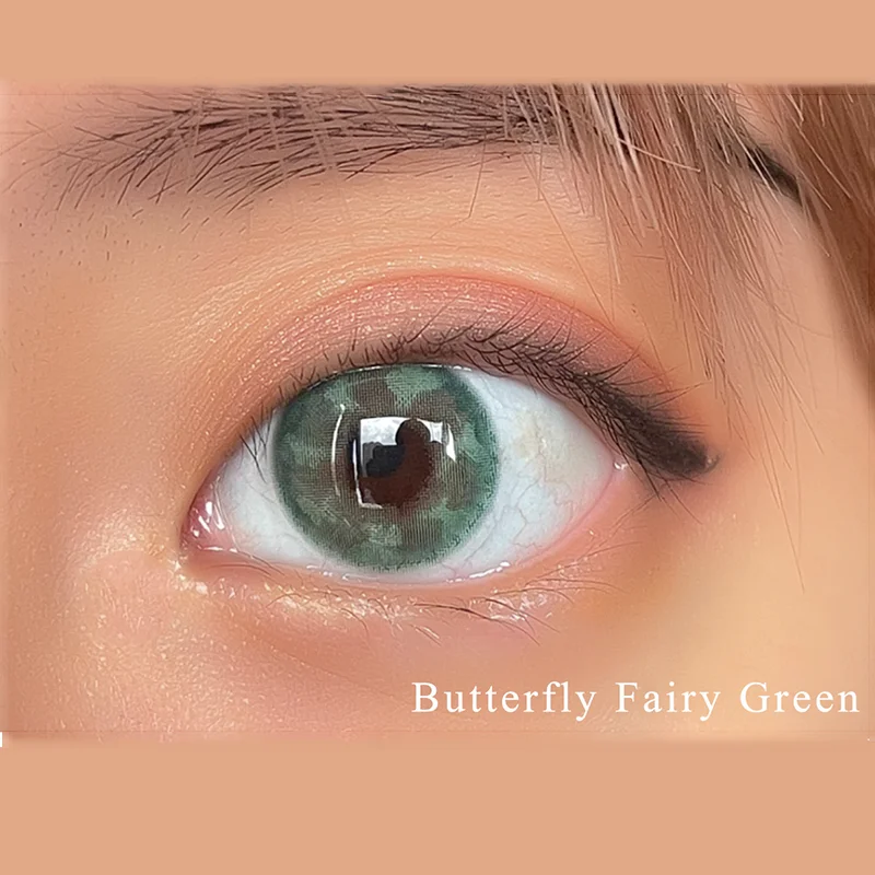 

Fresh Lady Butterfly Fairy Green wholesale eye natural color doll contact lenses lentes de contacto