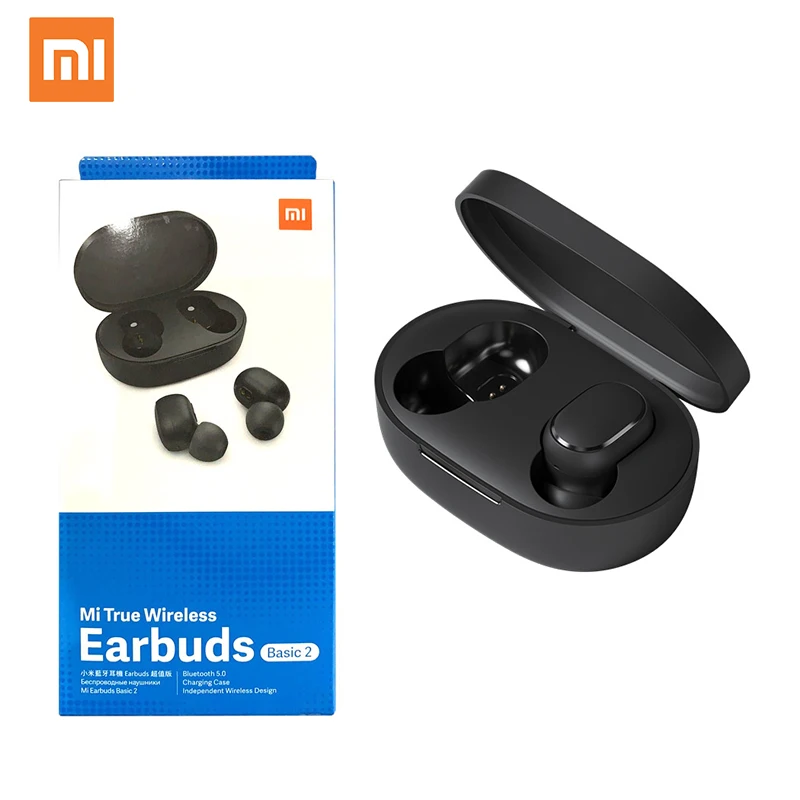 

Redmi Airdots 2 Wireless Earphones Waterproof Mi Earbuds Basic 2 In Ear xiao mi Airdots 2 Redmi