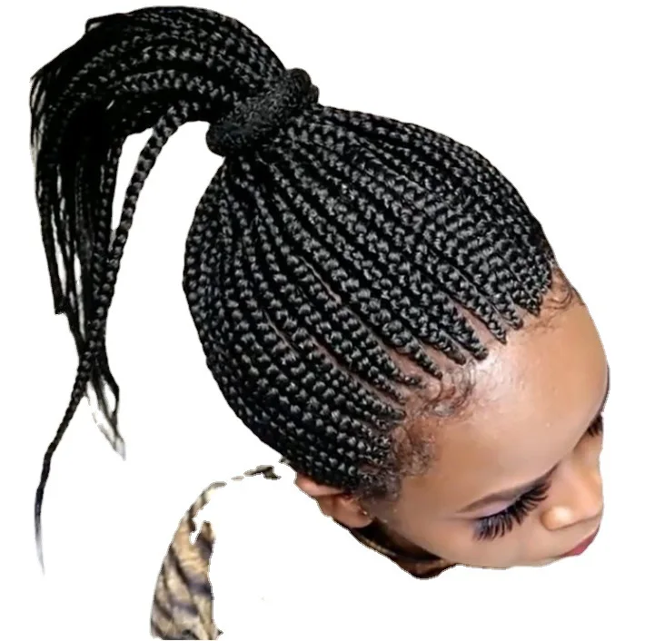 

Hot Selling African Braid Wigs Synthetic Hair Short Braided Wigs for Women