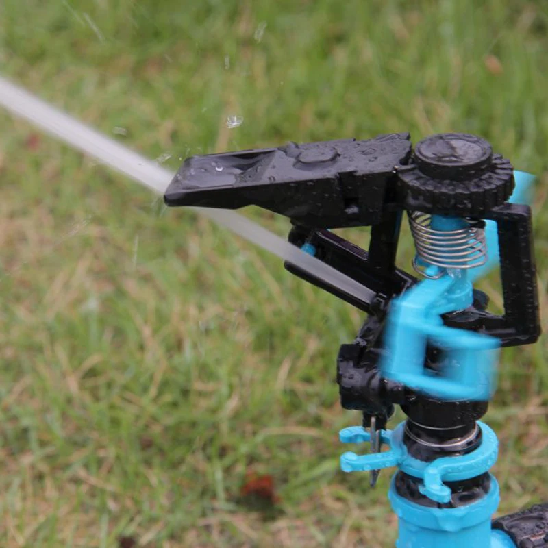 Plastic Garden Water Impact Sprinkler With Spike