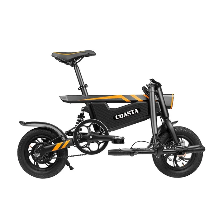 

UK And EU Dropshipping Coasta T18 Fast Mini 350W Folding Road Electric City Other Bike For Man, Black