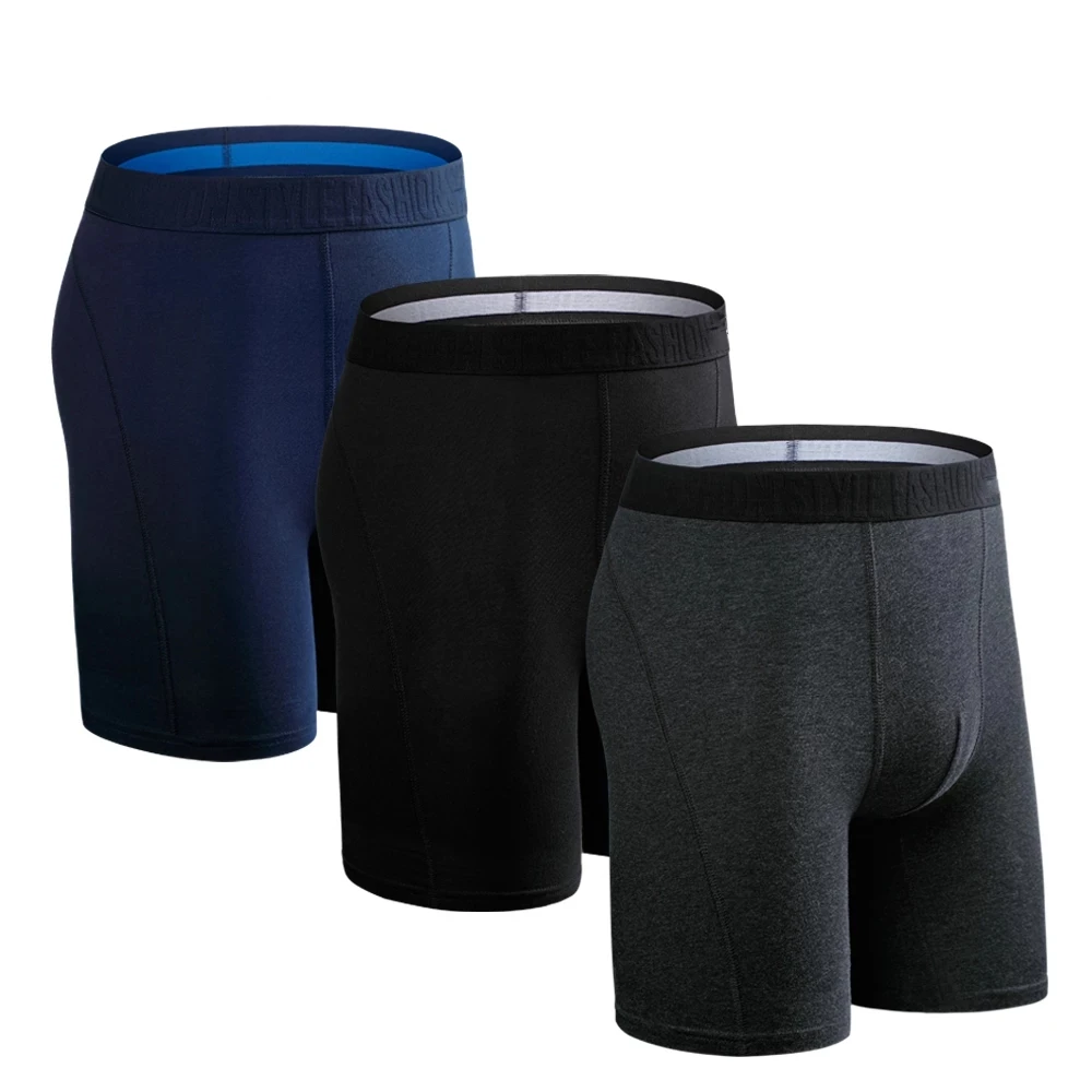 

Wholesale OEM Underwear Men Brand Long Boxers Man Boxer Shorts Men's Underpants Panties Briefs Cotton Boxer shorts, Customized color