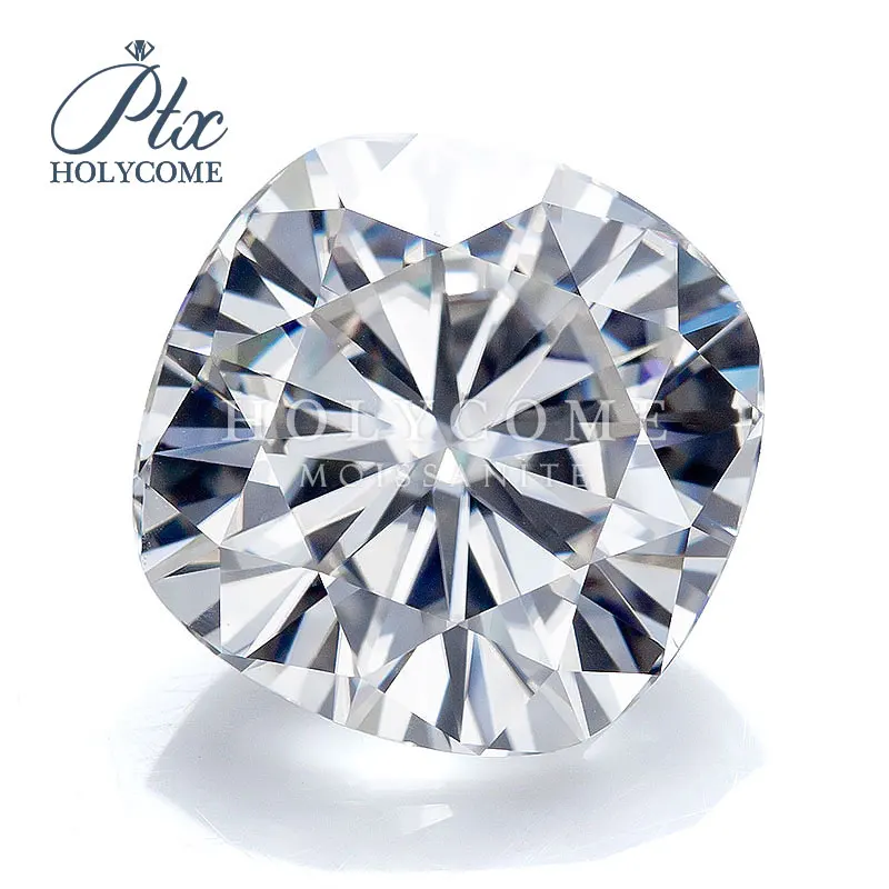 

Ay Hot Sale D VVS1 Synthetic Loose Gemstone Cushion Cut Mossinate Supplier Factory Supply GRA Holycome Moissanite ODM OEM