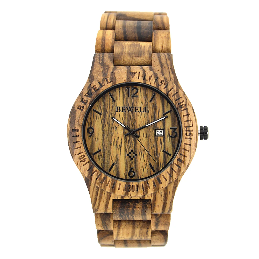 

High Quality Custom Wooden Men Casual Wristwatch
