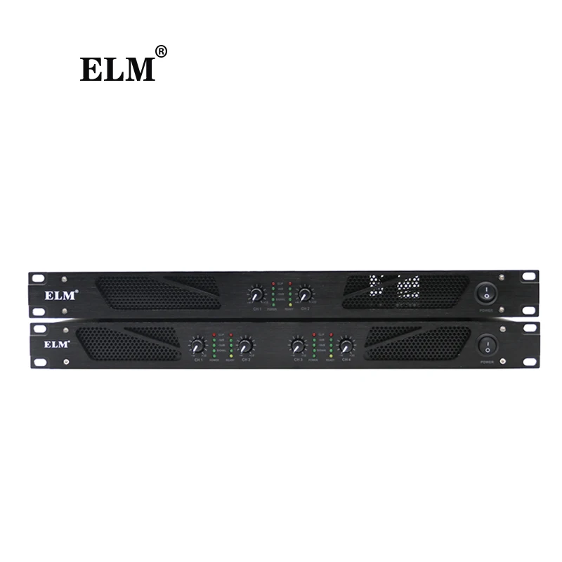 

2-channel 1U size class d audio professional digital power amplifier sound AR1250 500Wx2, Black