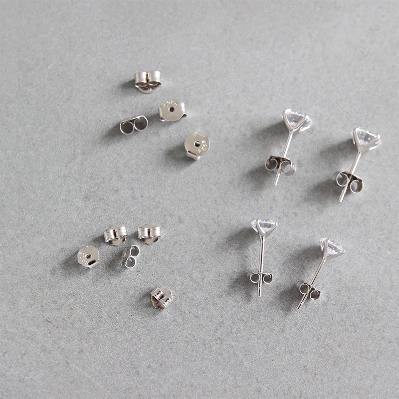 

Wholesale Fashion Jewelry Earrings Korean Version Earings Back Jewelry Women 925 Sterling Silver Earring Stopper