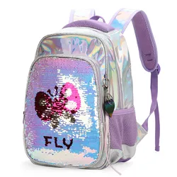 Fashion Sequin Cchool Backpack Chinese School Bag 
