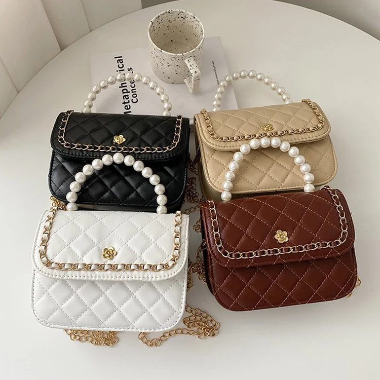 

Luxury Design Pearl Women Chain Shoulder Bag Fashion Messenger Bag Ladies Hand Bags