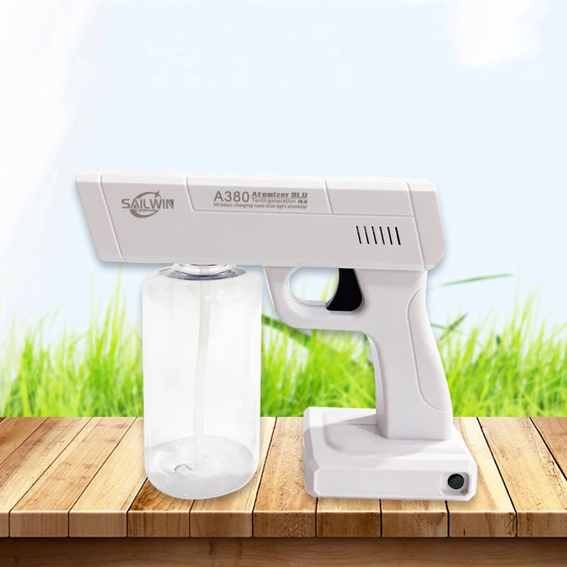 

New Design Portable Fogging Machine Spray Gun Disinfection Electric Garden Sprayer Portable Fogger, White