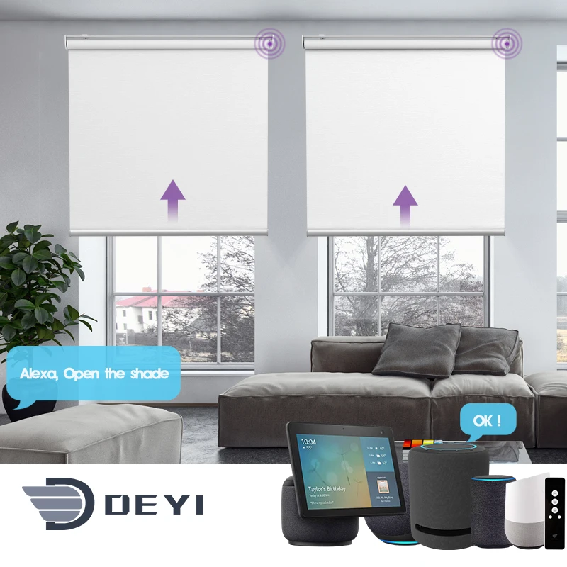 

Deyi Smart motorized shade motor Roller blind kit, Customized color
