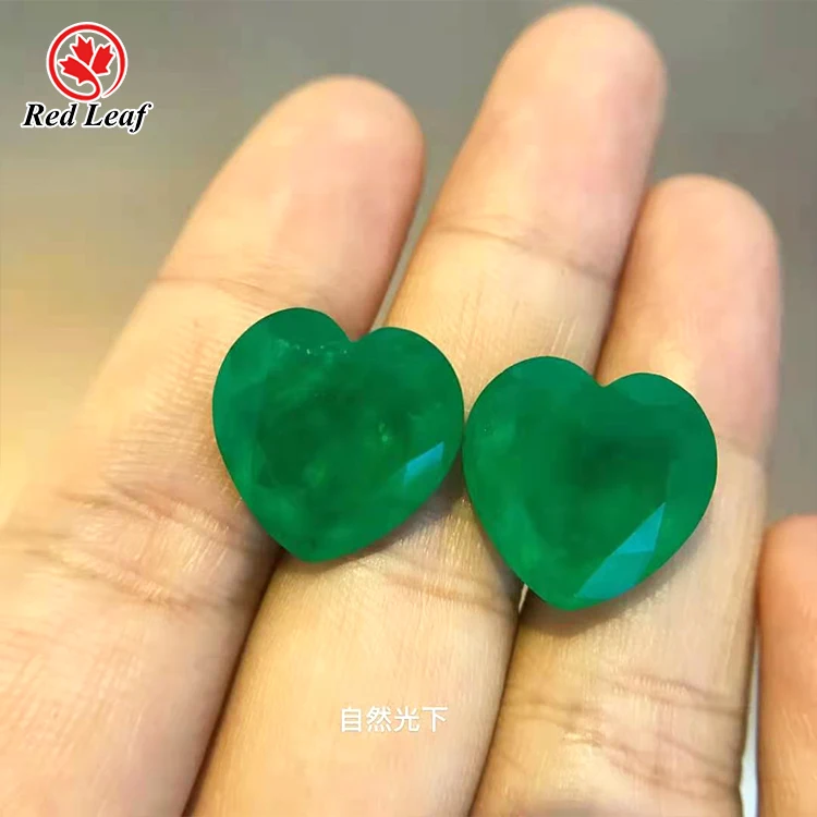 

Redleaf fusion stone natural stone heart cut Tourmaline Colombian emeralds stone