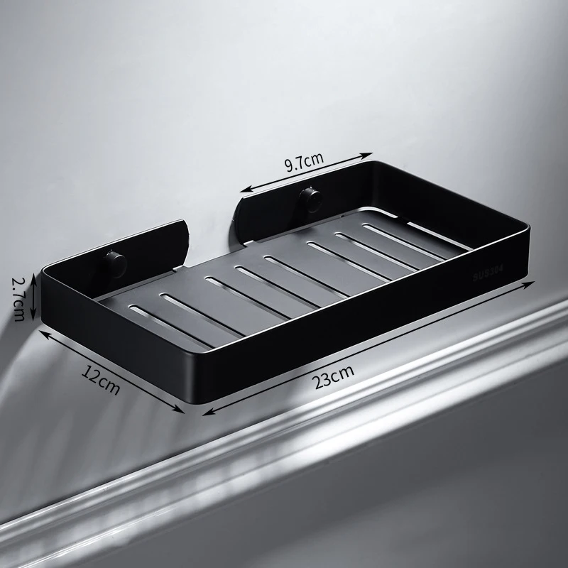 Hign Quality 304 Stainless Steel Matte Black Shower Corner Shelf Buy Shower Shelf,Shower